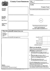 County Court document