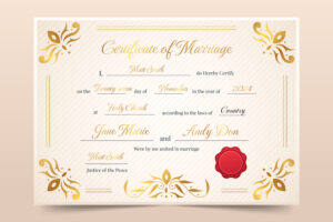 Marriage certificate, UK, not issued by the General Register Office (GRO)